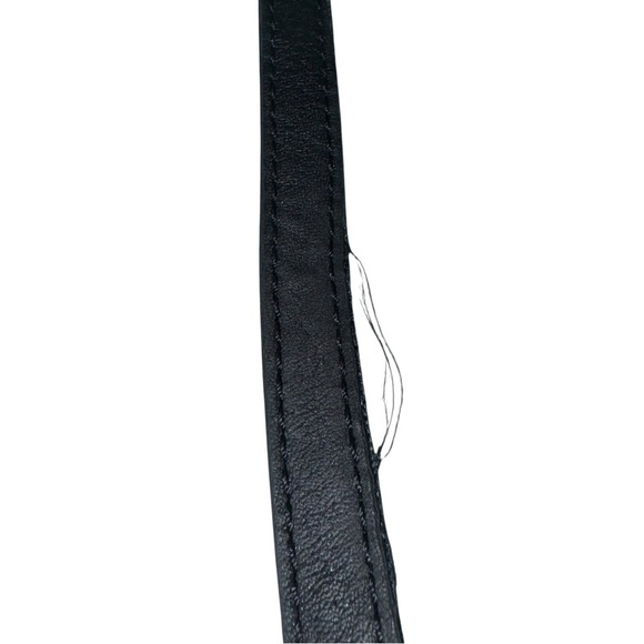 ELLIOTT LUCCA Gwen Black Pebbled Leather Gold Chain Strap Crossbody Bag - Picture 12 of 16